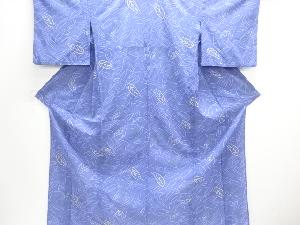 木の葉模様単衣小紋着物